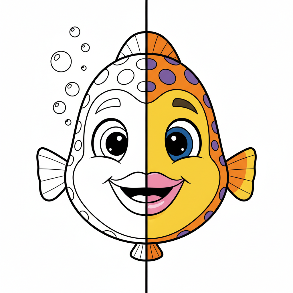 12 Fische Ausmalbilder - Kostenlose Malvorlagen Ausmalbilder