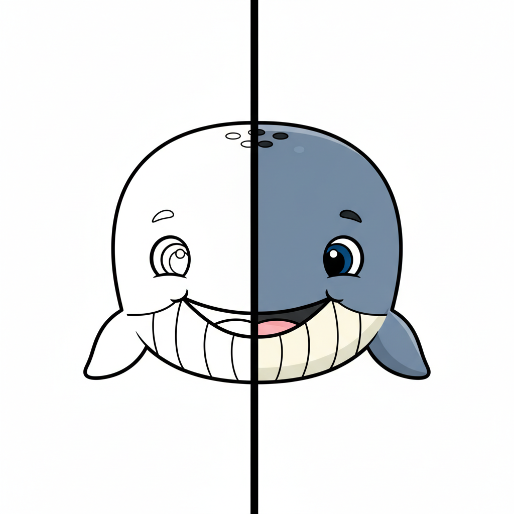 4 Wale Ausmalbilder - Kostenlose Malvorlagen Ausmalbilder