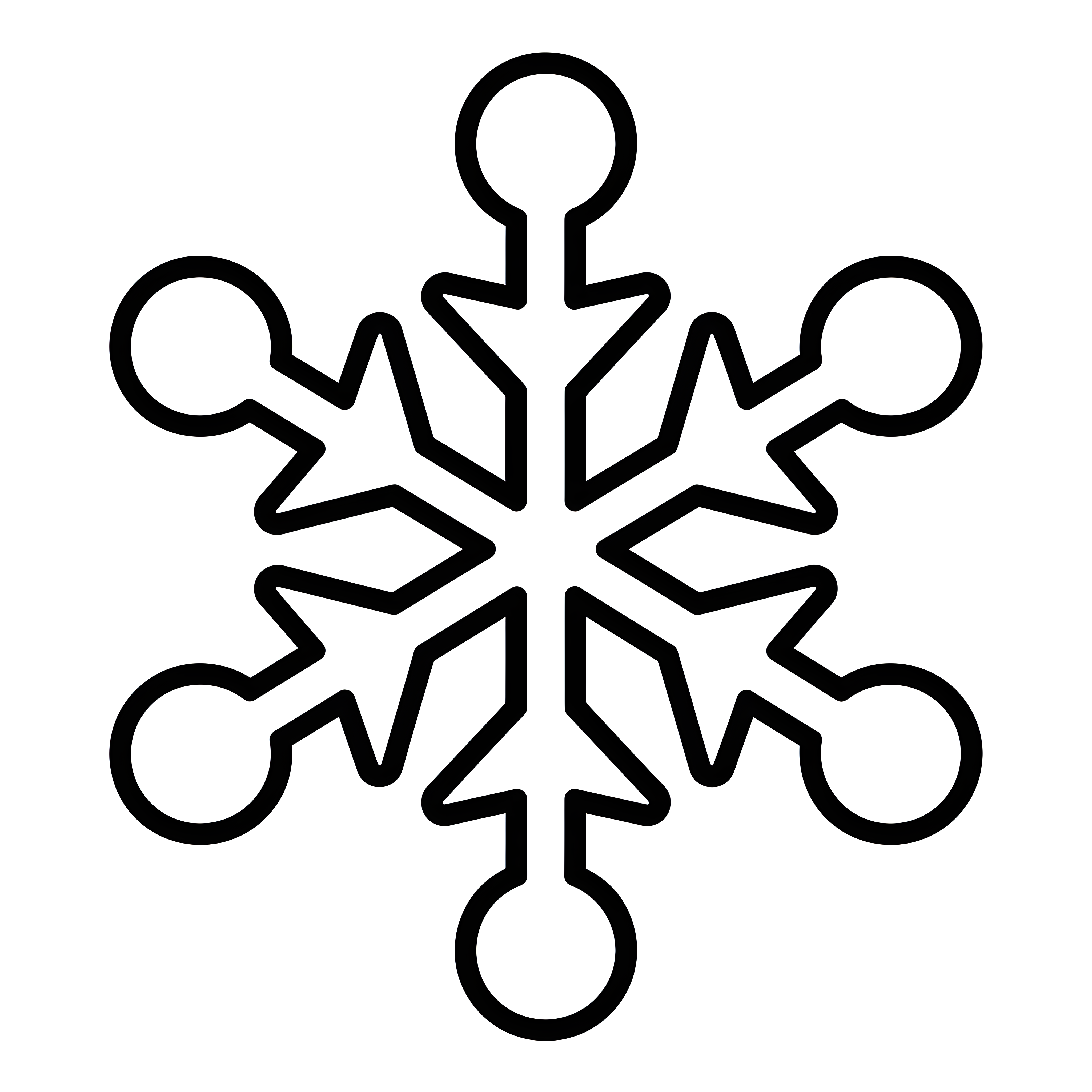 Einfache Schneeflocke