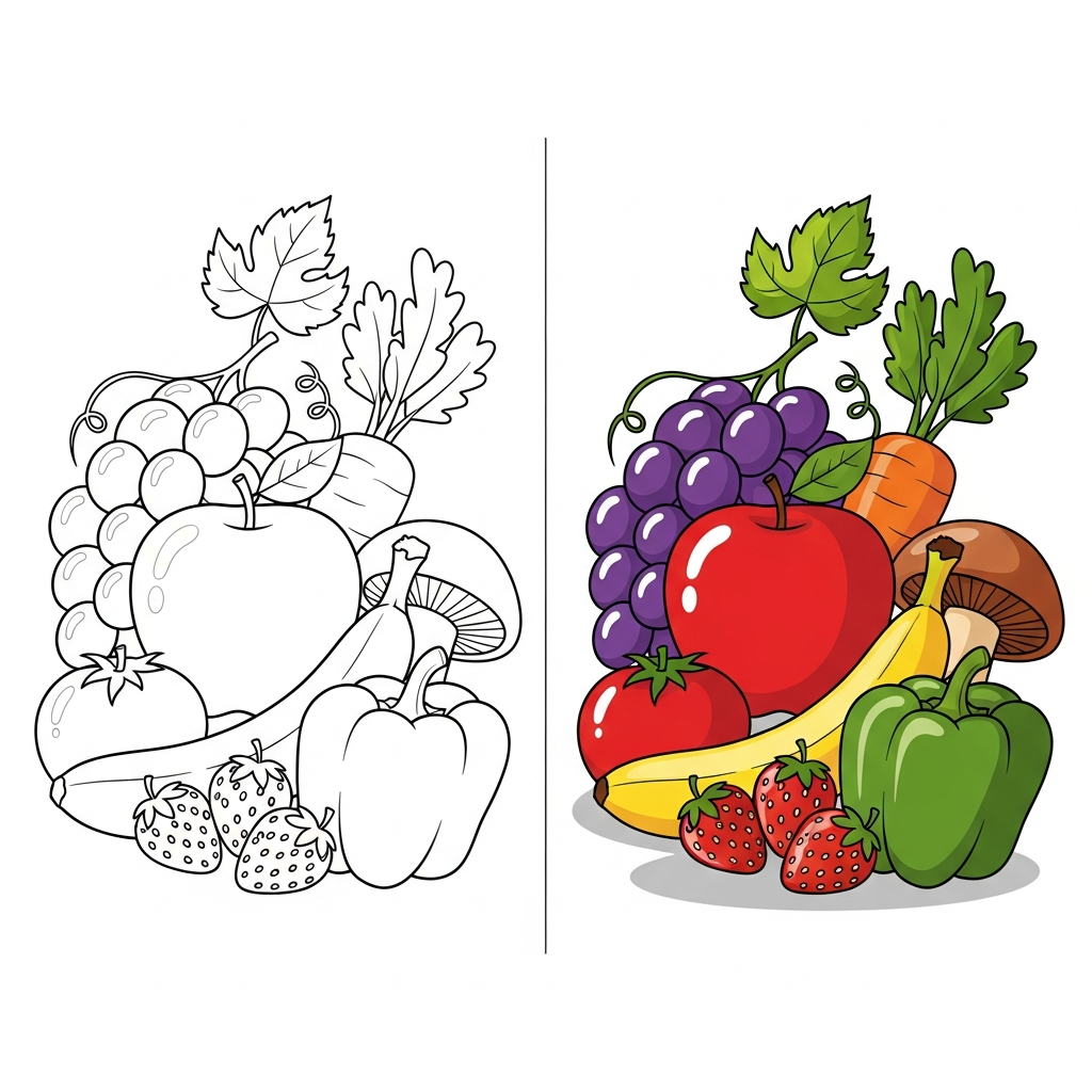 10 Essen Ausmalbilder - Kostenlose Malvorlagen Kategorie