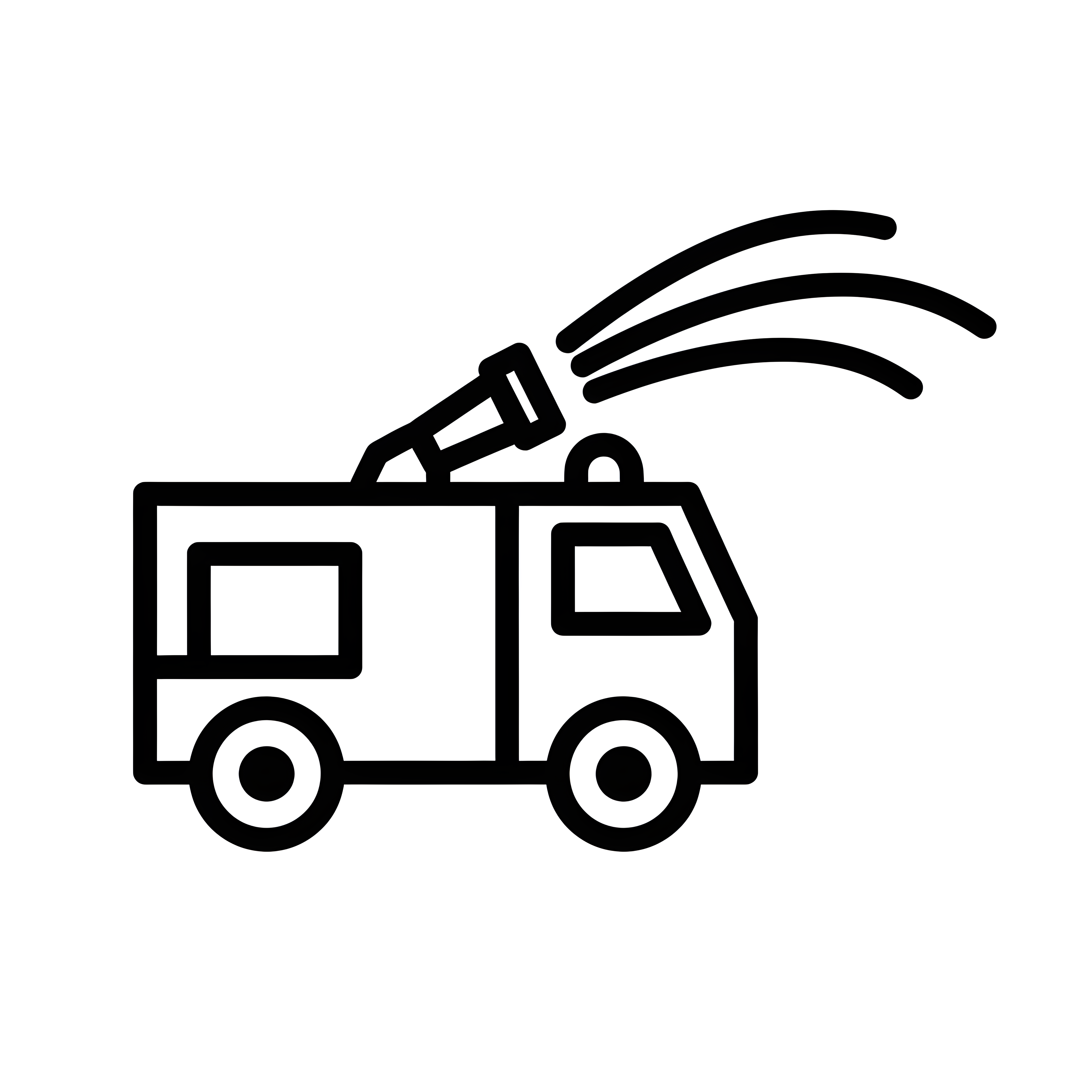 Feuerwehrauto beim Löschen zum Ausmalen