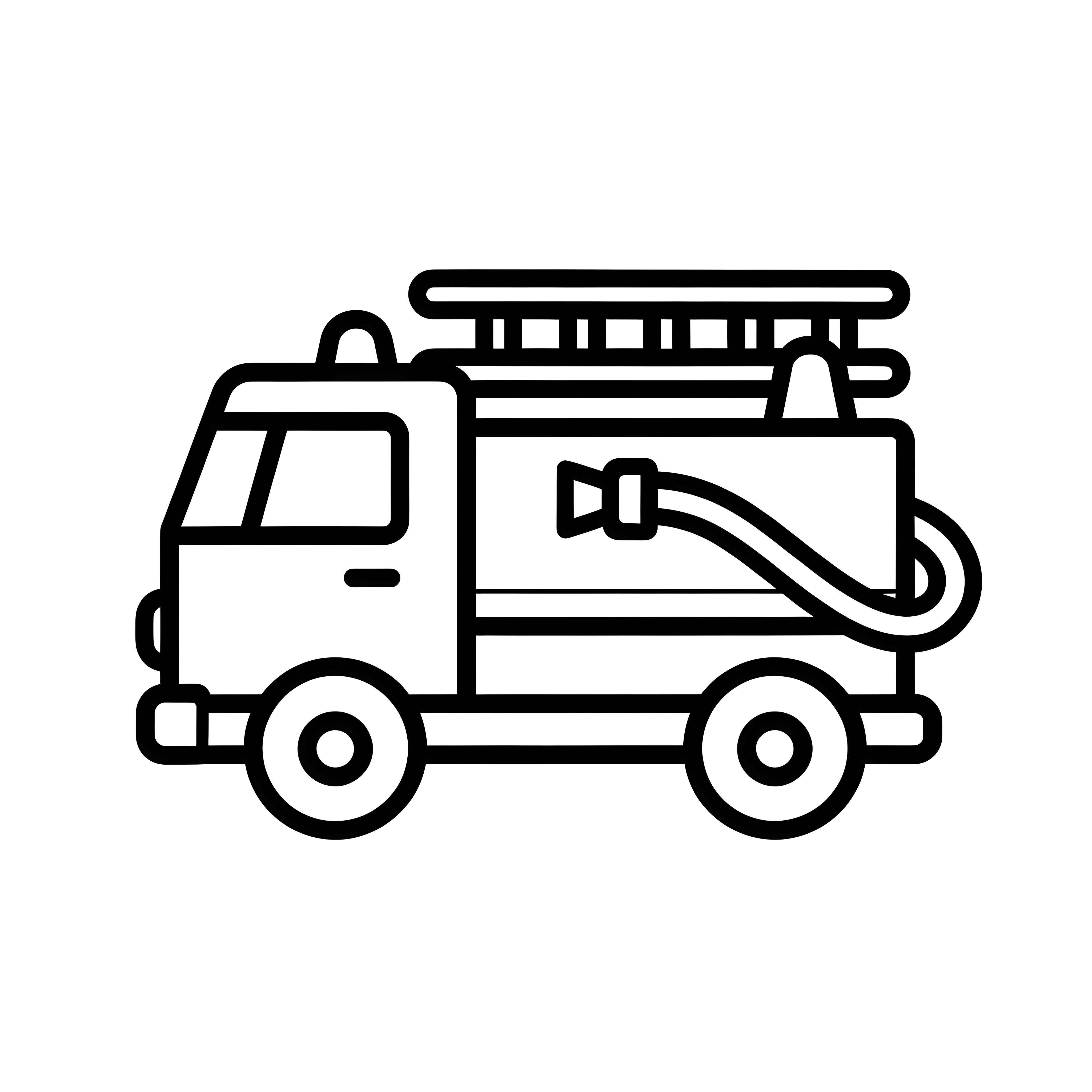 Feuerwehrauto mit Schlauch