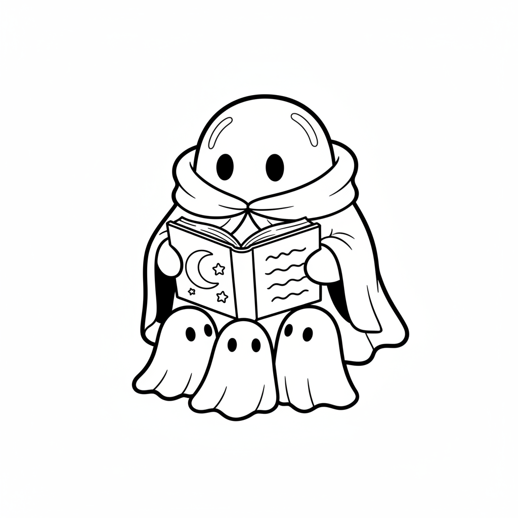 Freundlicher Geist mit Buch