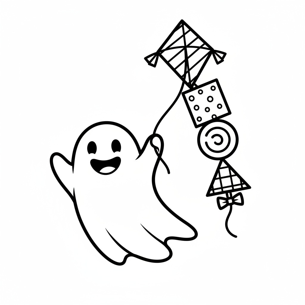 Fröhlicher Geist mit Drachen