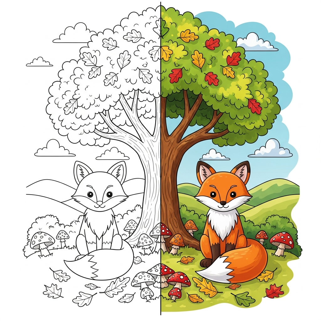 1 Fuchs Ausmalbilder - Kostenlose Malvorlagen Ausmalbilder