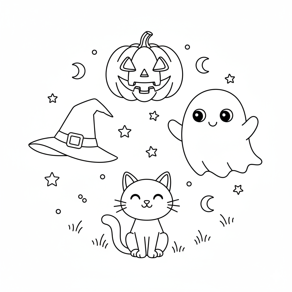 Halloween Ausmalbilder - Kostenlose Halloween Malvorlagen Kategorie