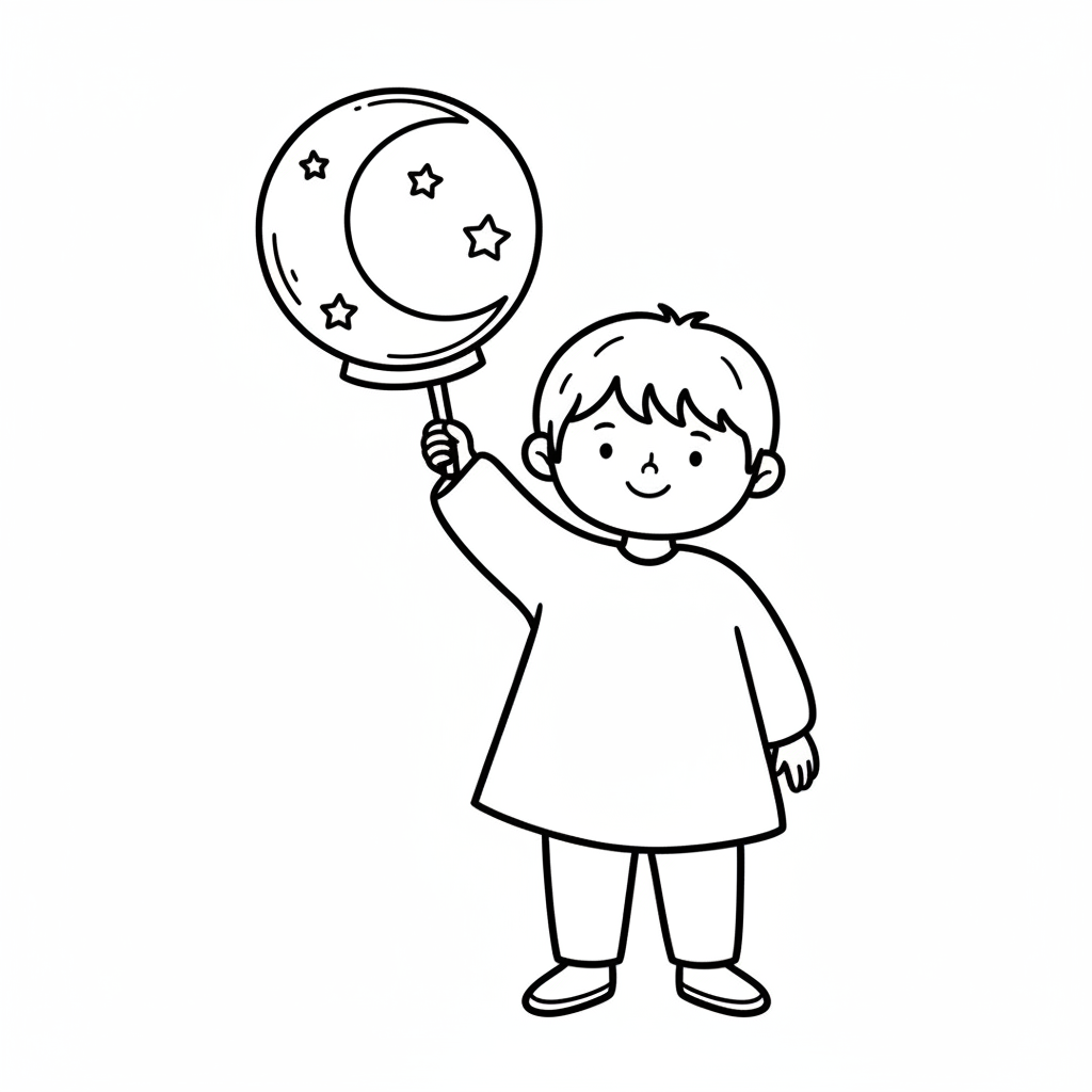 Kind mit Martinslaterne