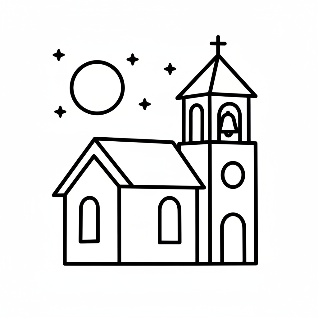 Kirche mit Glockenturm