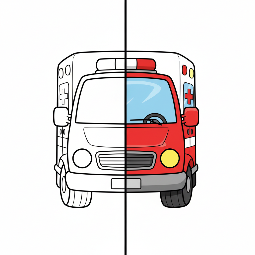 19 Krankenwagen Ausmalbilder - Kostenlose Malvorlagen Ausmalbilder