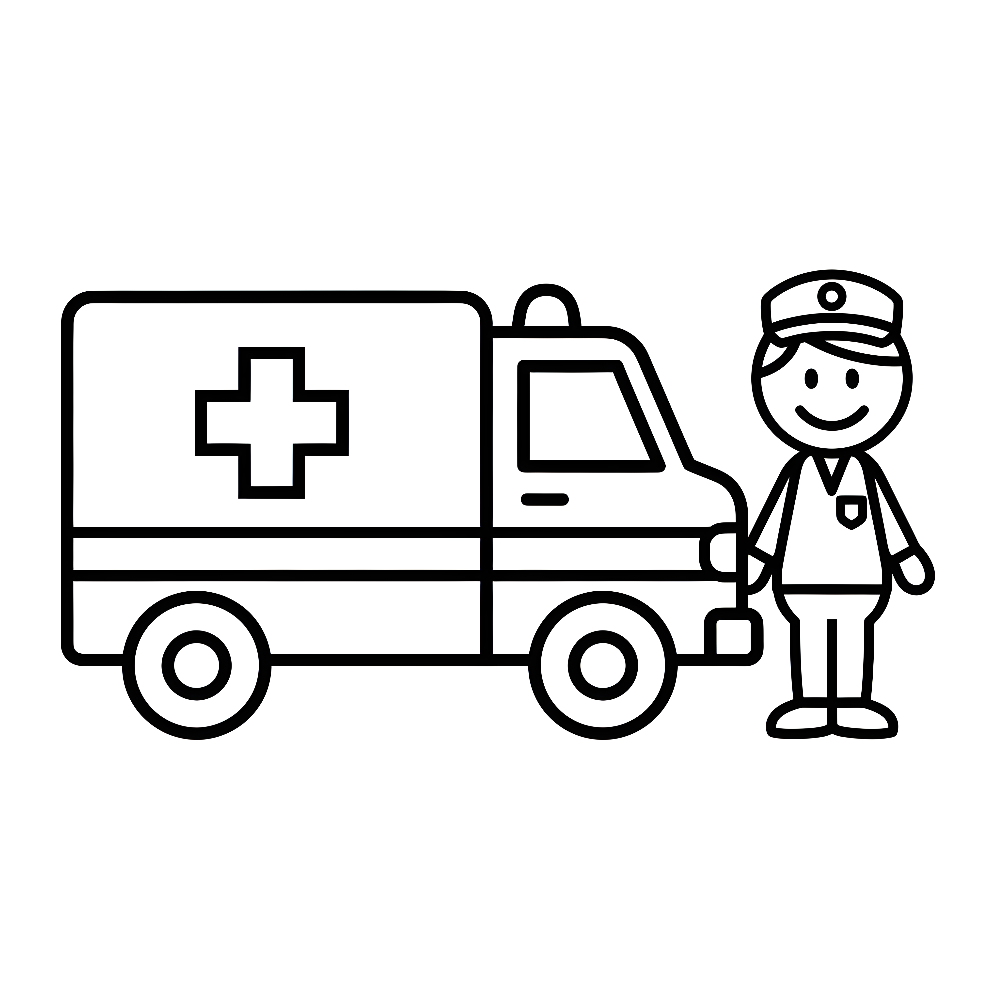 Krankenwagen mit Sanitäter