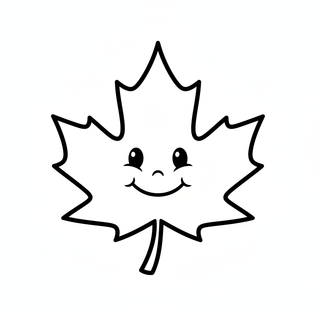 Lächelndes Ahornblatt