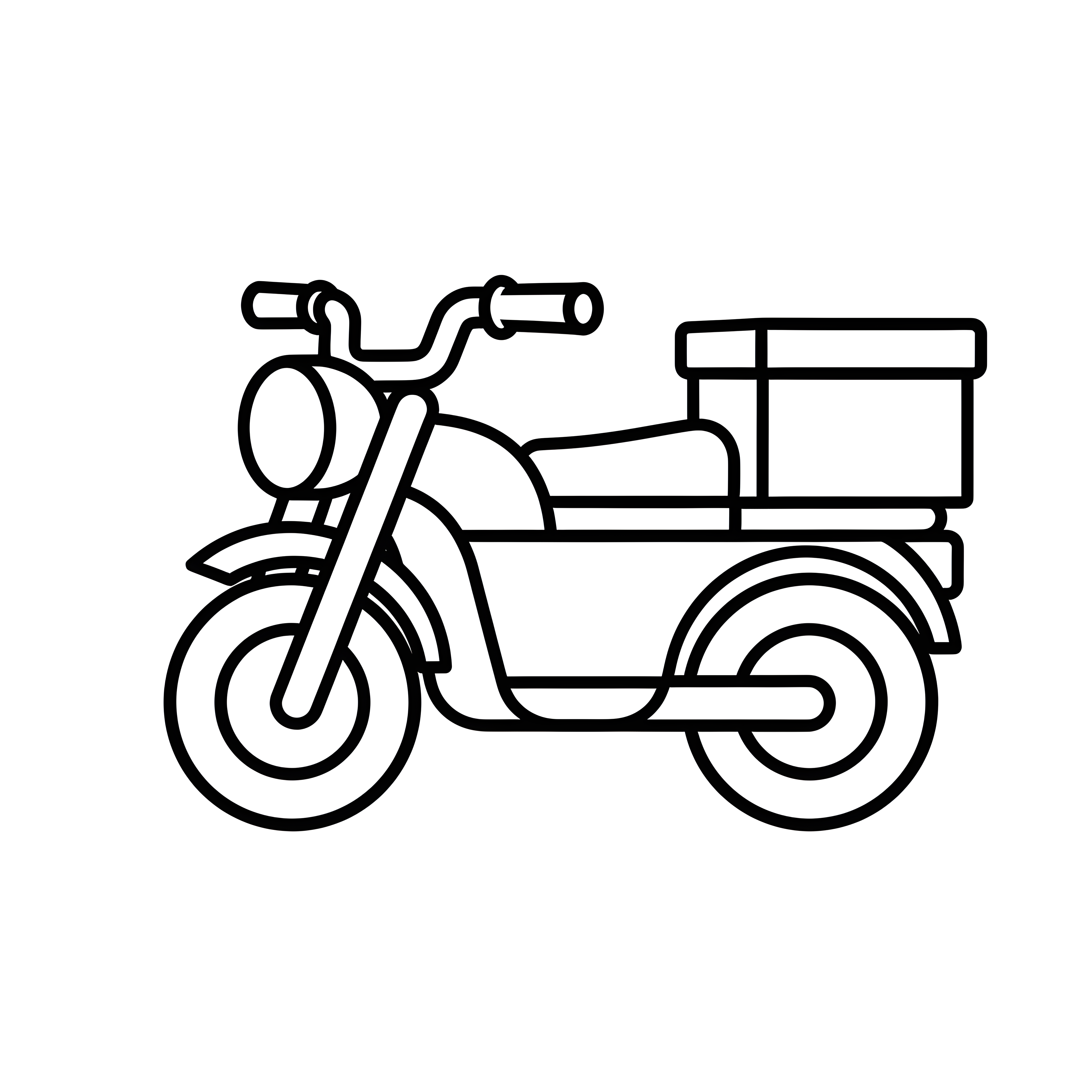 Liefermotorrad mit Transportbox zum Ausmalen