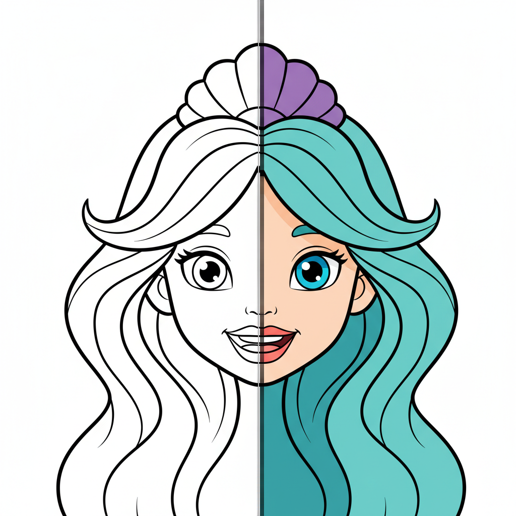 19 Meerjungfrau Ausmalbilder - Kostenlose Malvorlagen Ausmalbilder