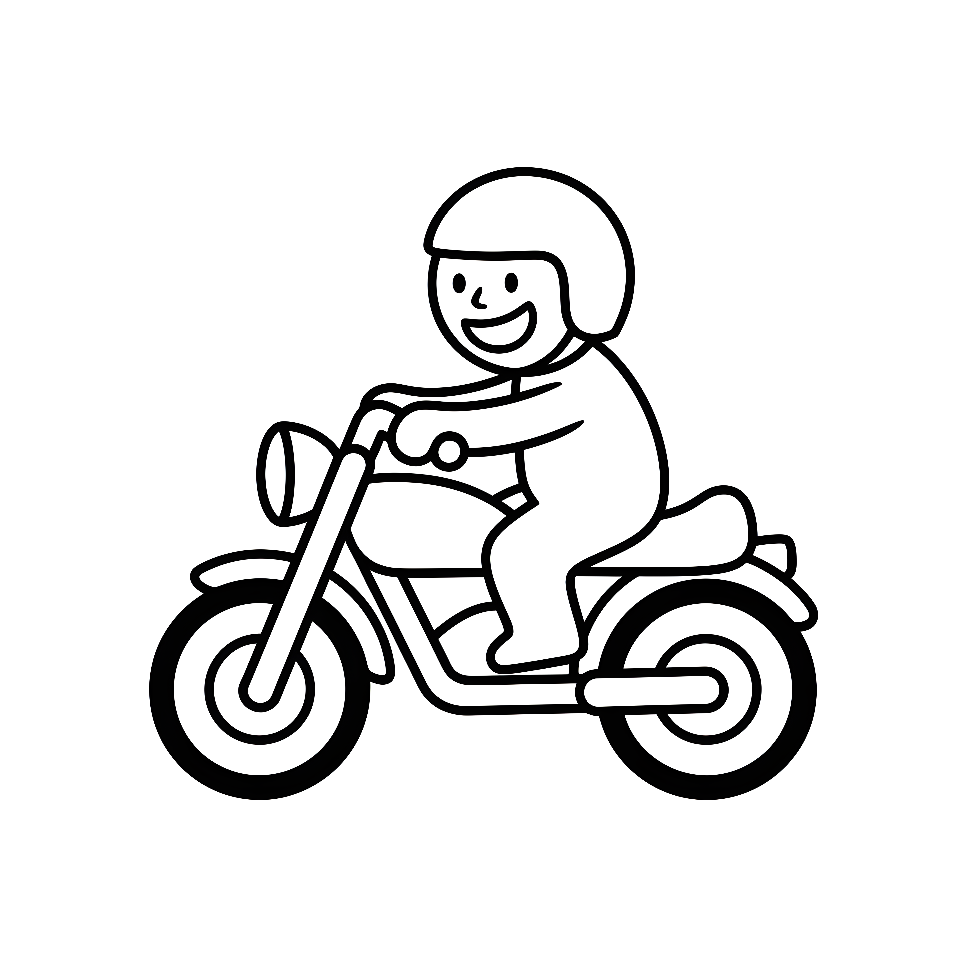 Motorrad mit Fahrer
