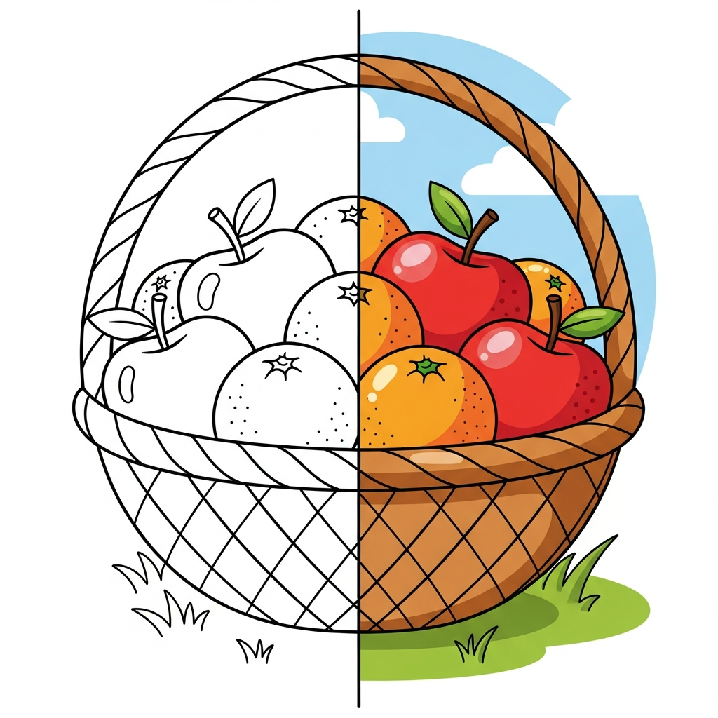 5 Obst Ausmalbilder - Kostenlose Malvorlagen Ausmalbilder