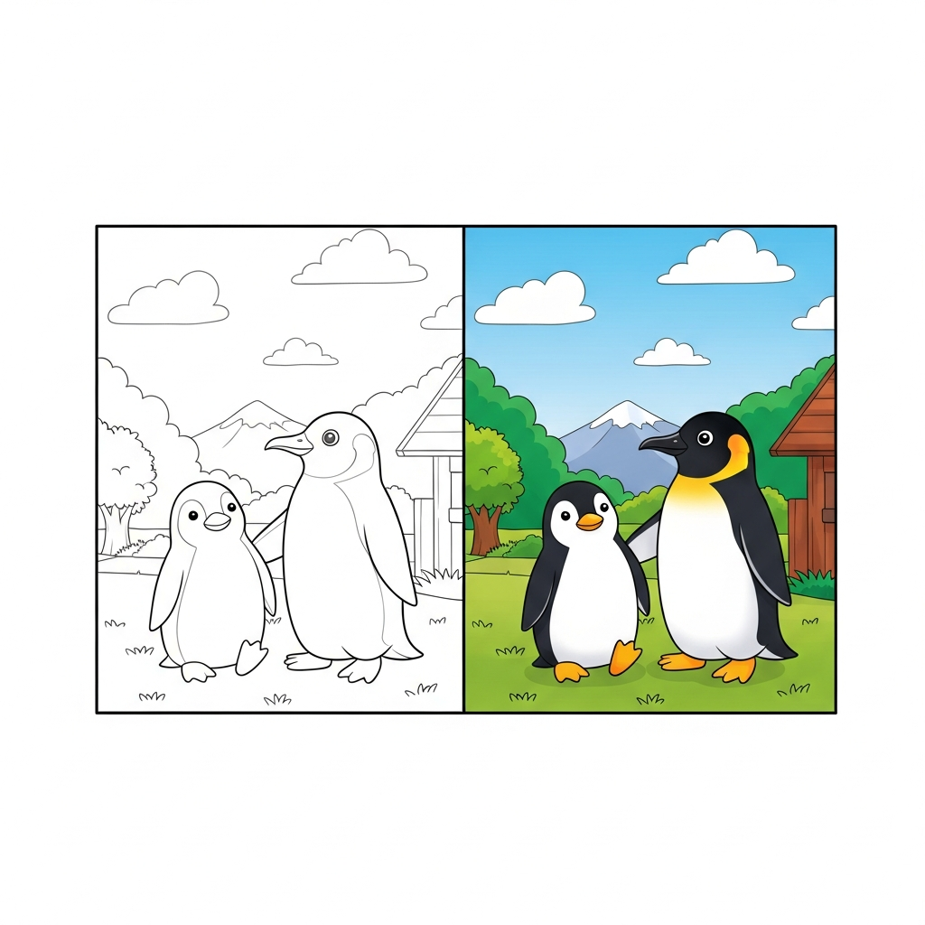 1 Pinguin Ausmalbilder - Kostenlose Malvorlagen Ausmalbilder