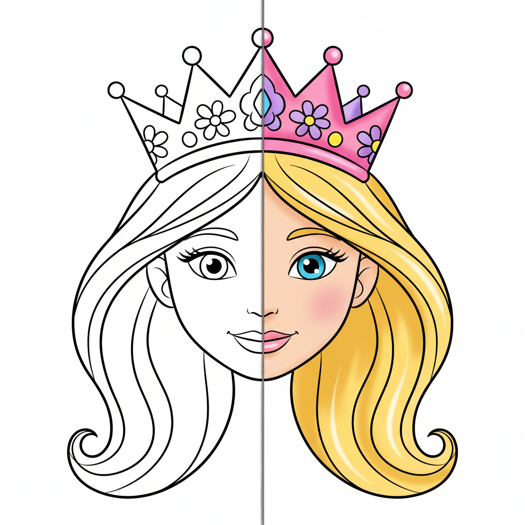 19 Prinzessin Ausmalbilder zum Ausmalen & Ausdrucken Ausmalbilder