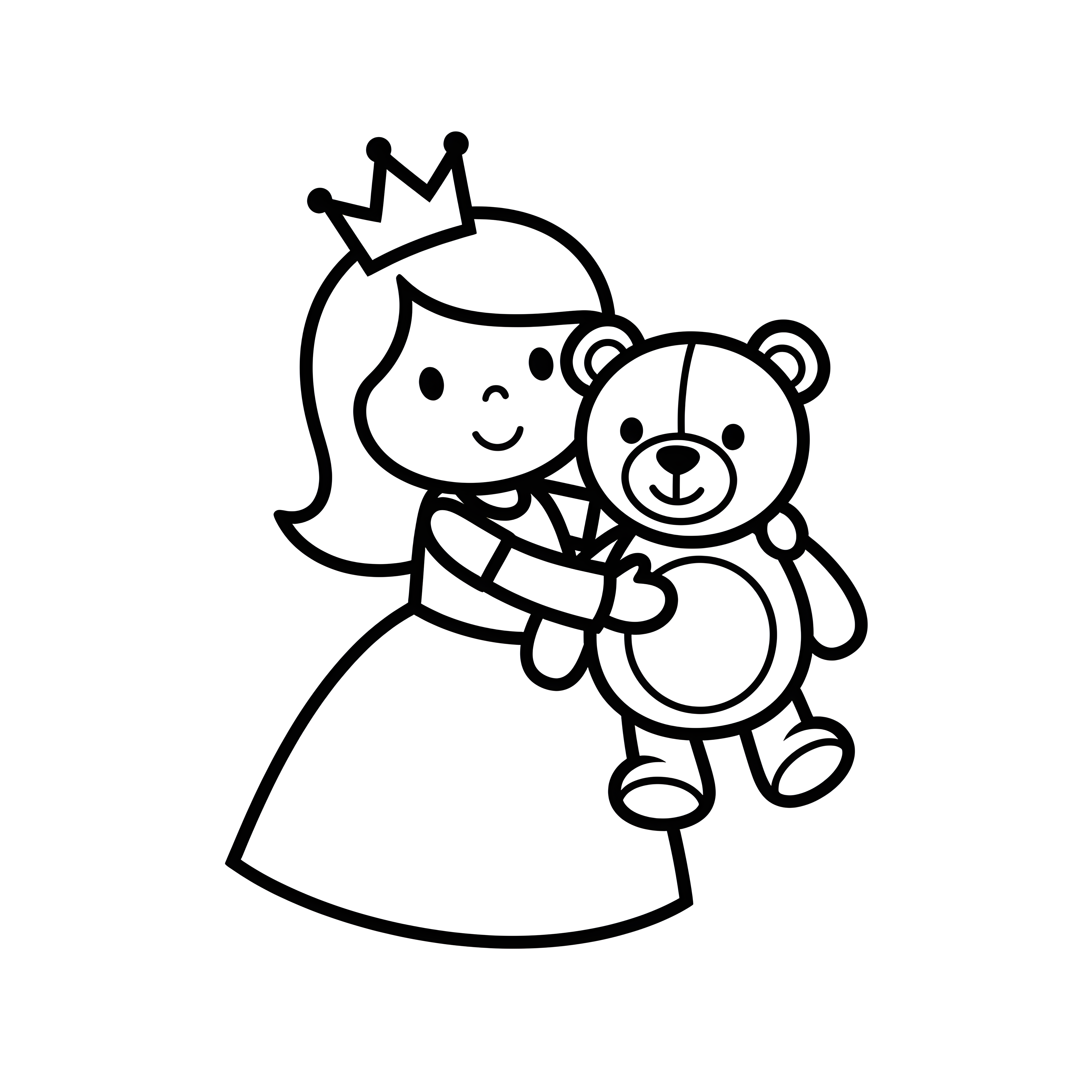 Prinzessin mit Teddy