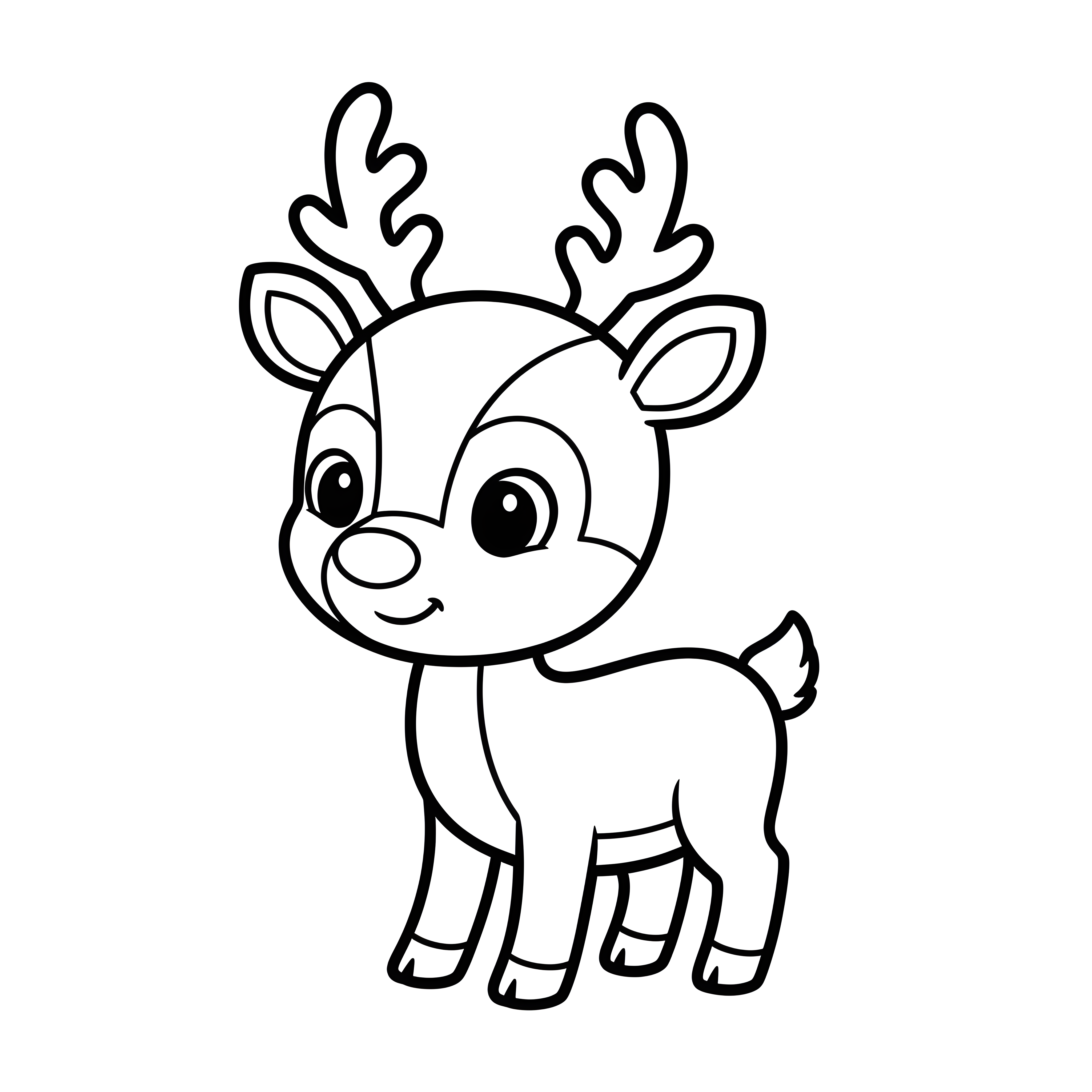 Rentier zu Weihnachten