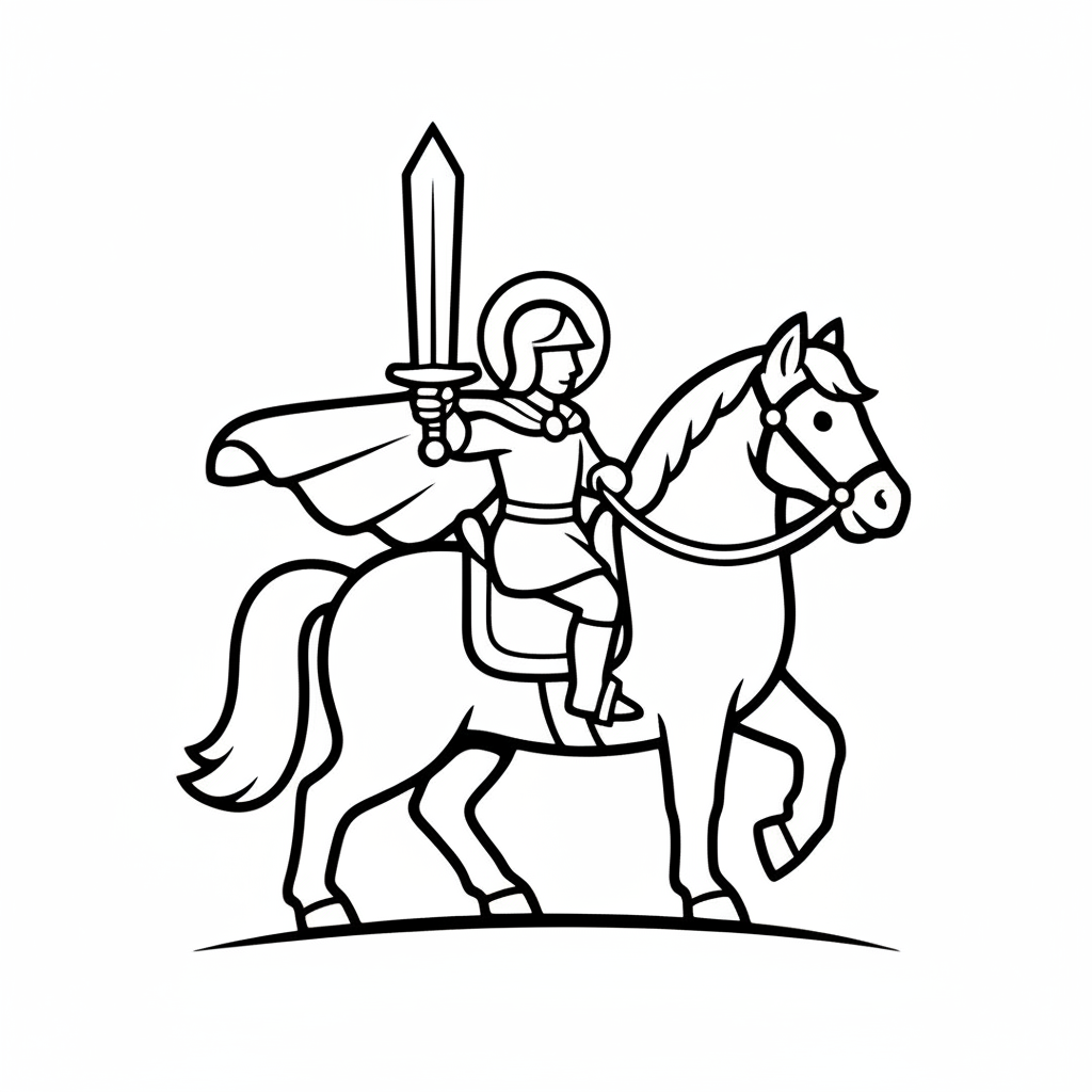 Sankt Martin auf dem Pferd