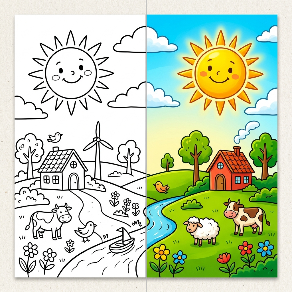 5 Sonne Ausmalbilder - Kostenlose Malvorlagen Ausmalbilder