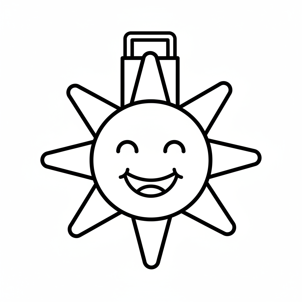 Fröhliche Sonnenlaterne