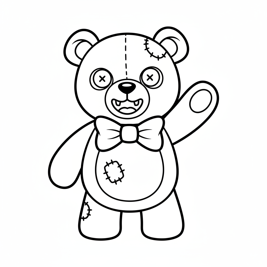 Süßer Zombie Teddybär