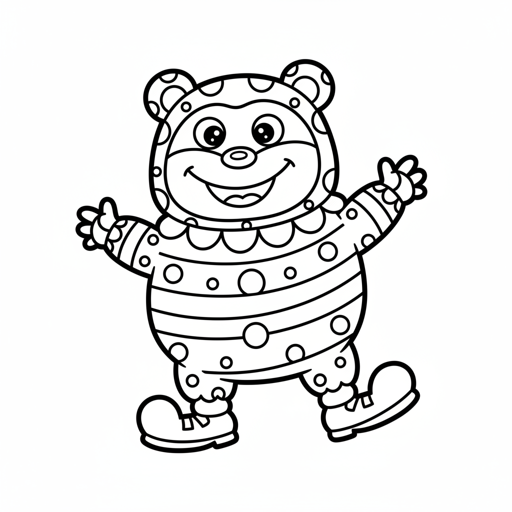 Tanzendes Monster im Kostüm