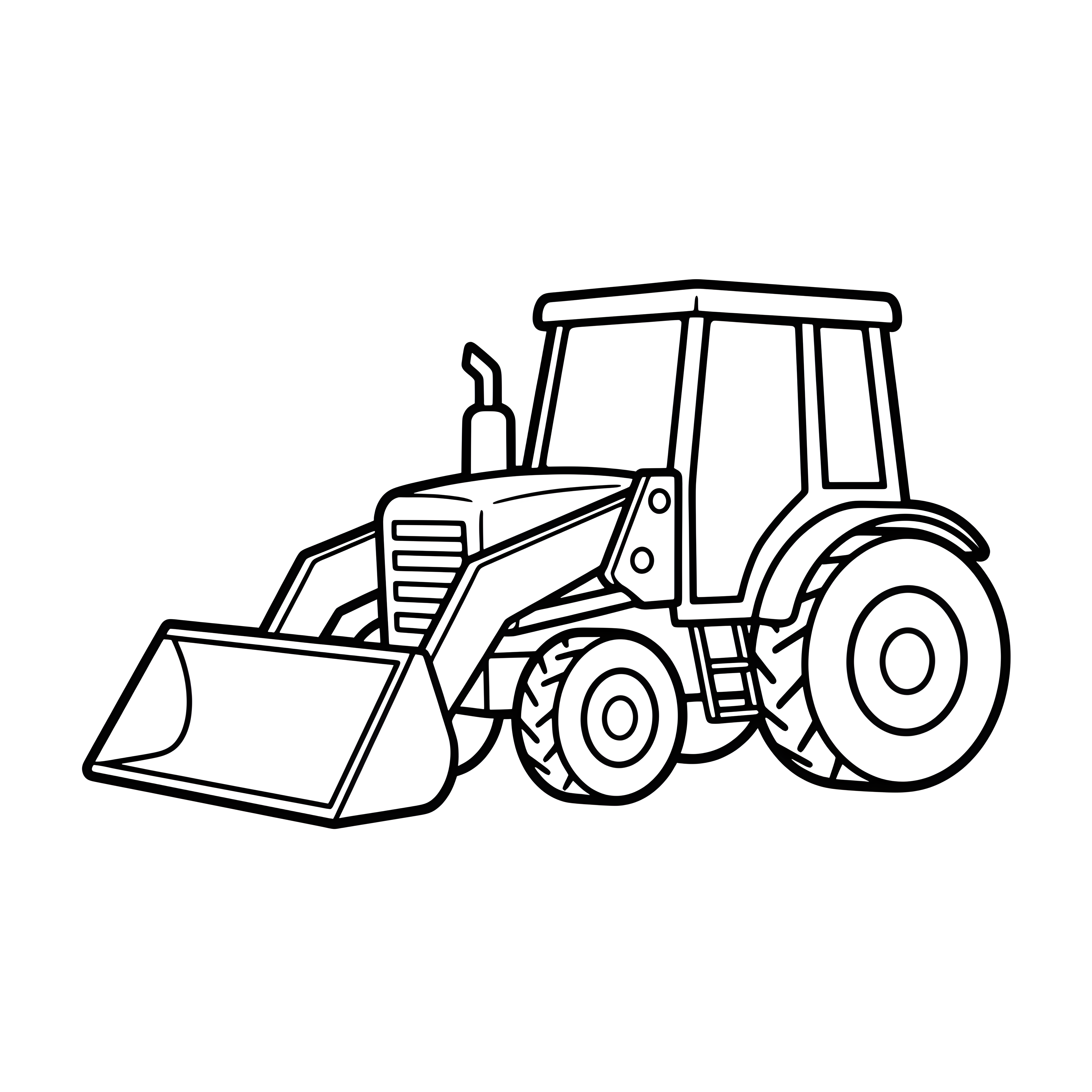 Traktor mit Schaufel