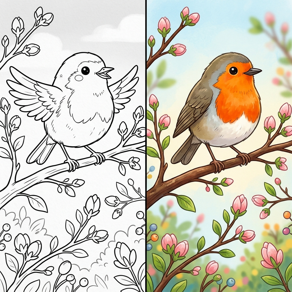 5 Vogel Ausmalbilder - Kostenlose Malvorlagen Ausmalbilder