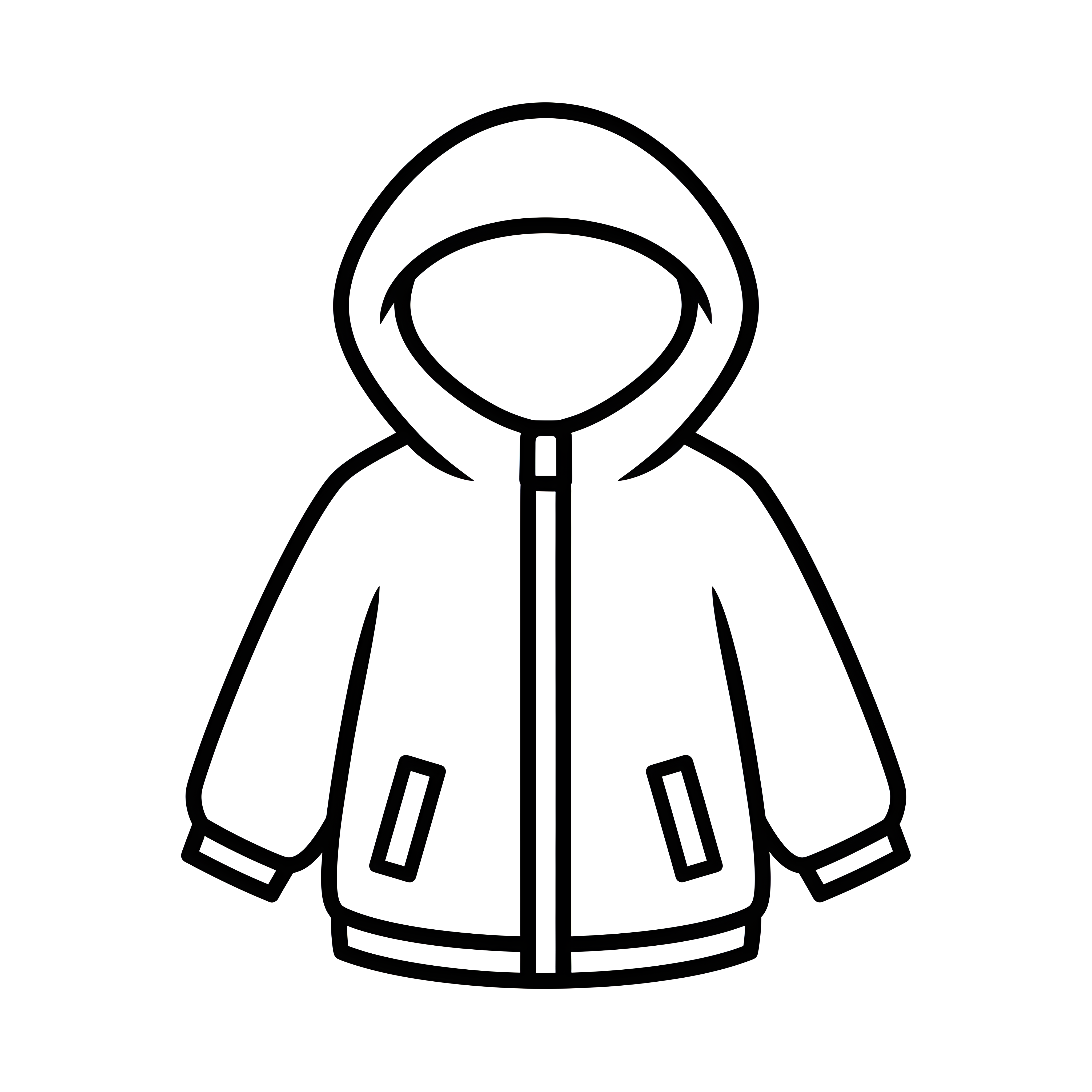 Warme Winterjacke mit Kapuze und Taschen zum Ausmalen