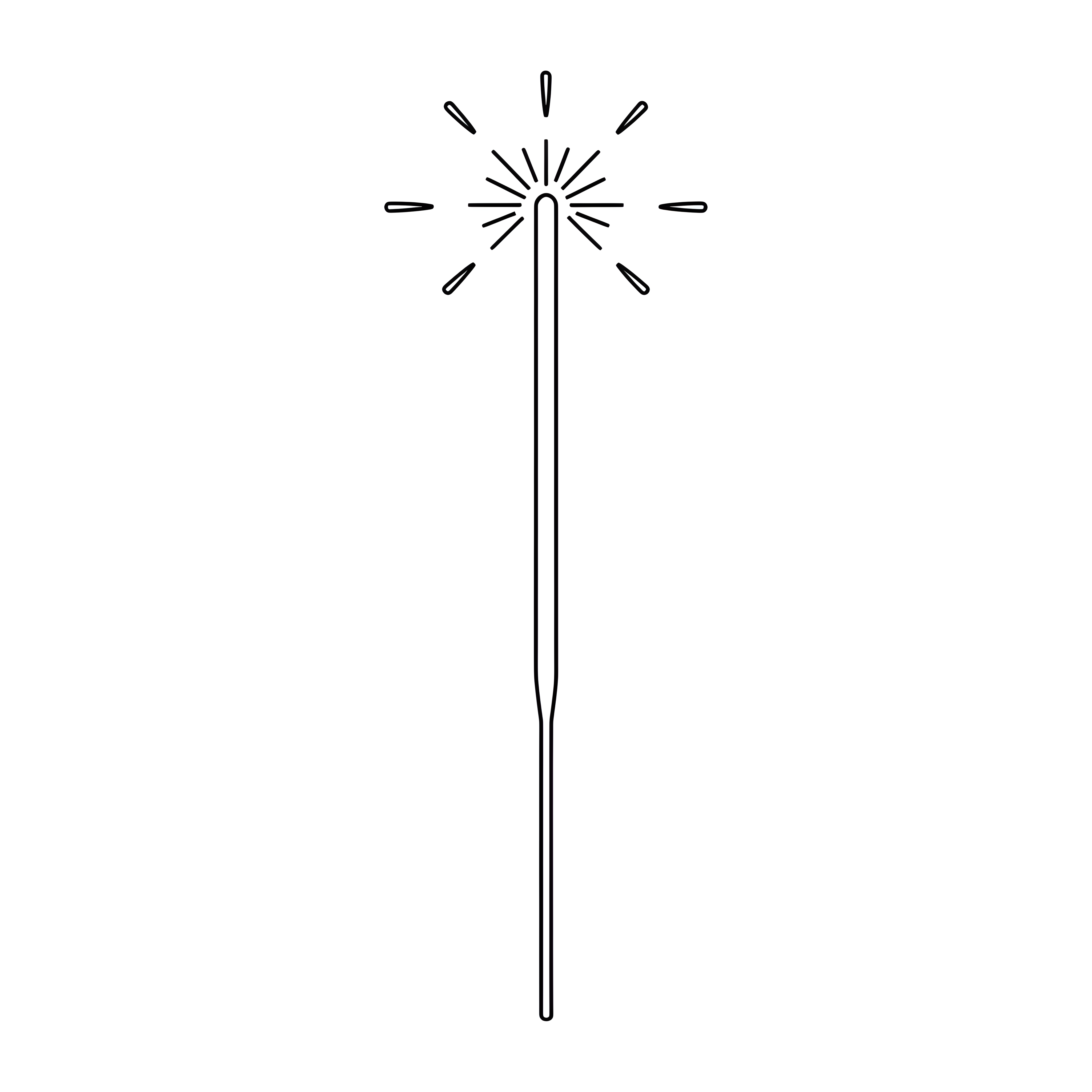 Wunderkerze mit Funkeln zu Silvester