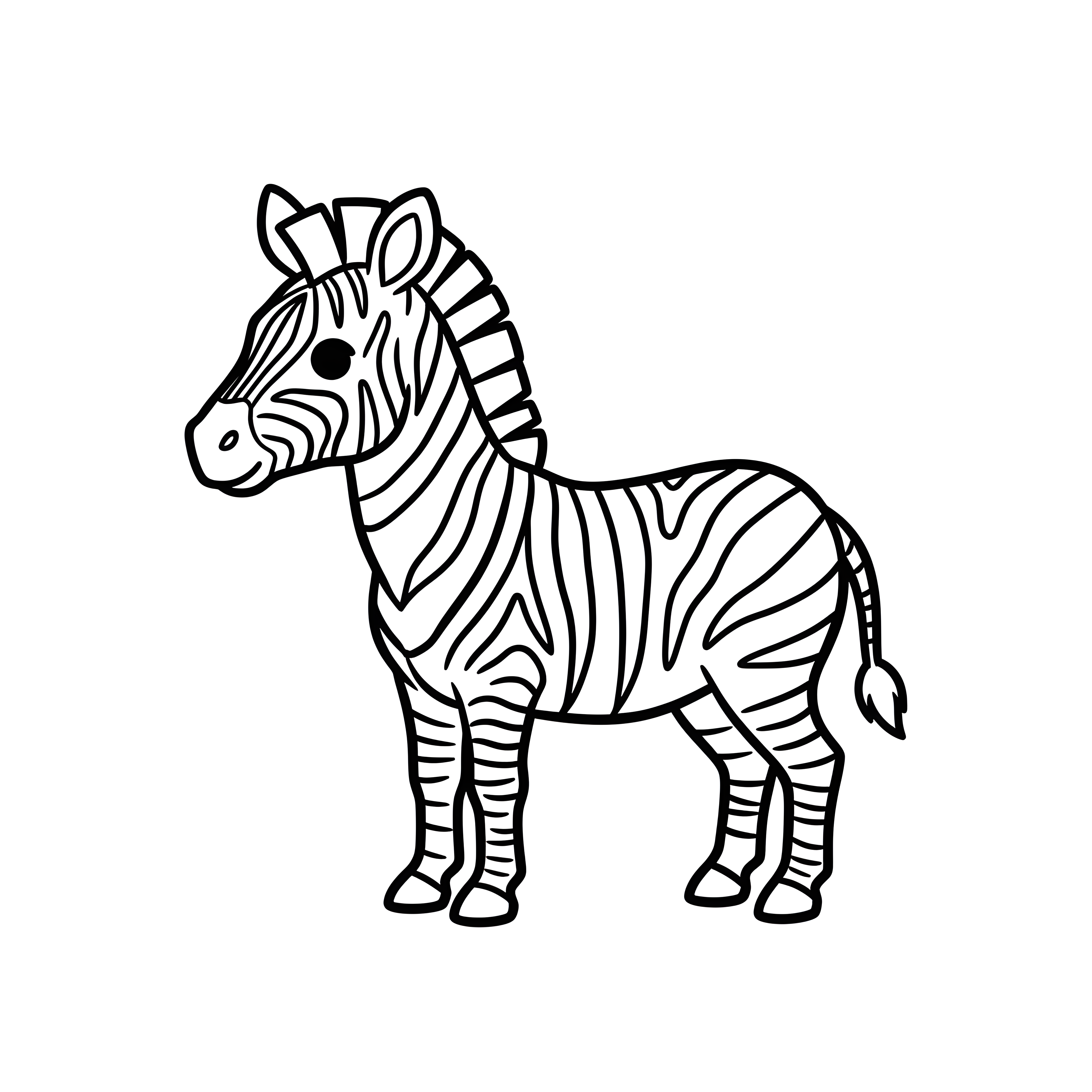 Zebra im Zoo