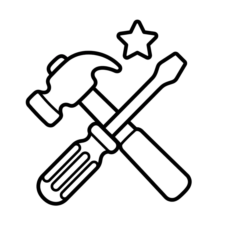 Vatertag Werkzeug – Vatertag Ausmalbild kostenlos