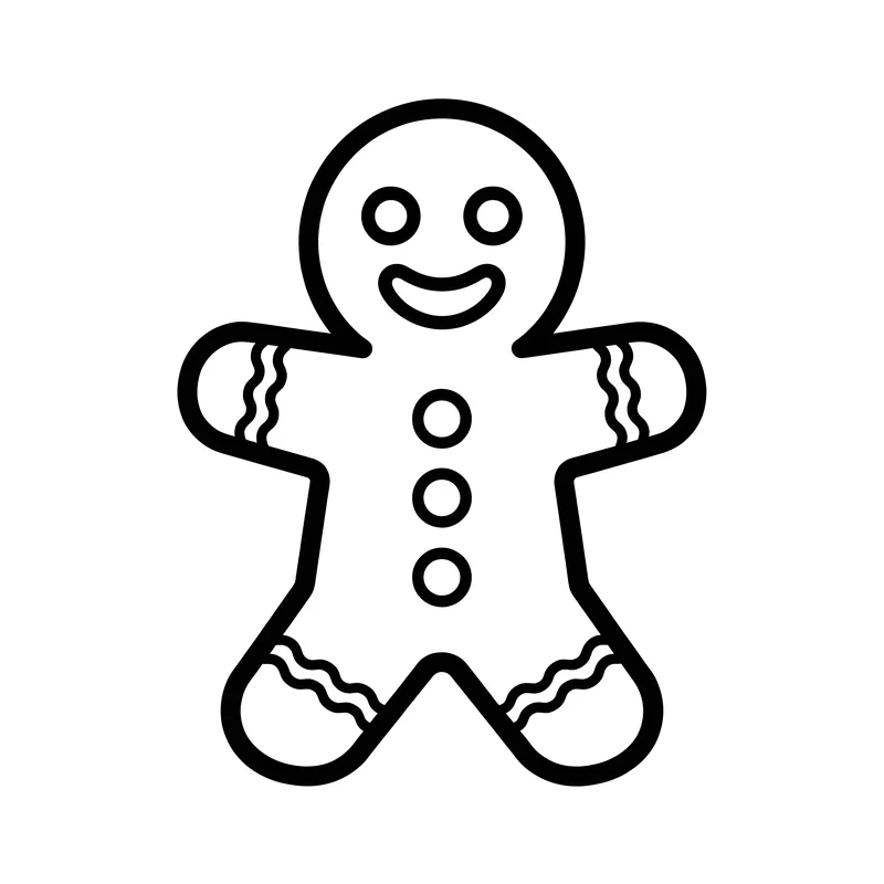 Lebkuchenmann zum Ausmalen