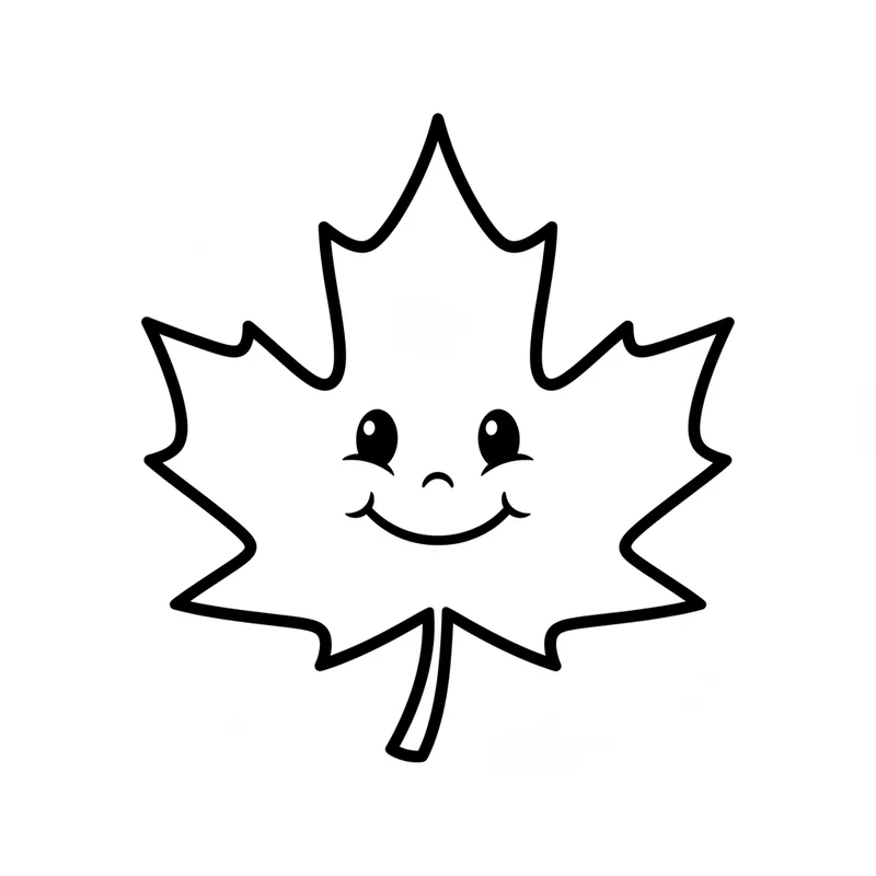 Lächelndes Ahornblatt