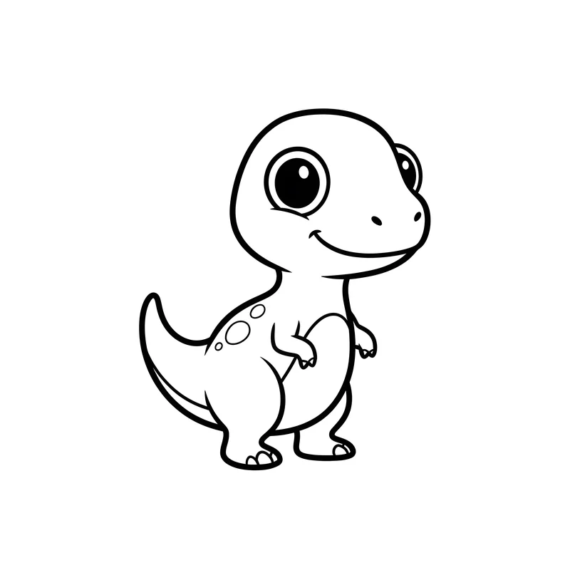 Compsognathus zum Ausmalen