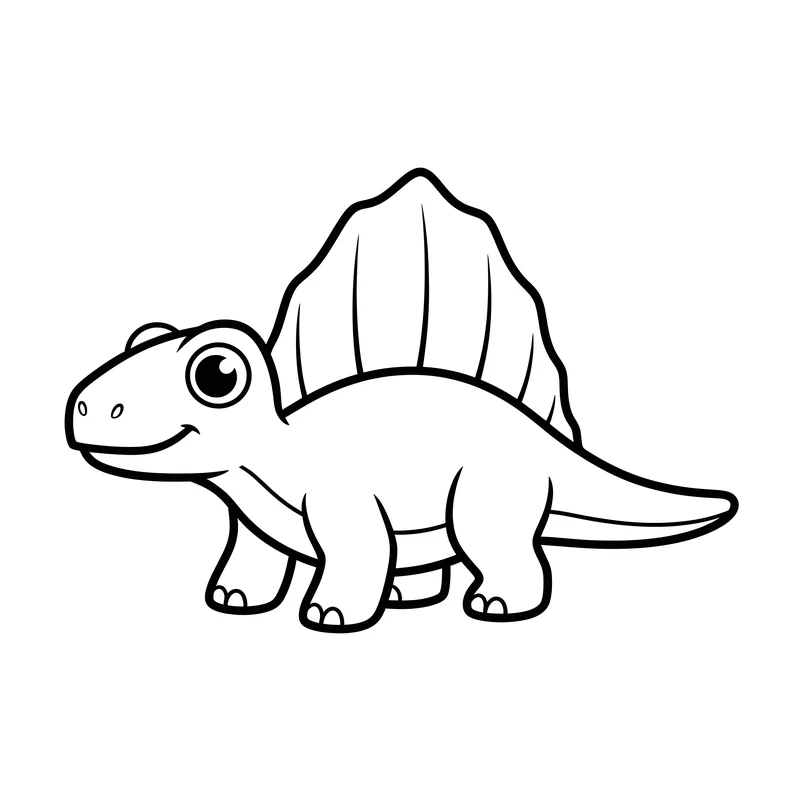 Dimetrodon zum Ausmalen